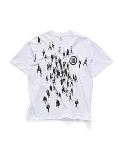 S Double: S-Double Crowd SS Tee - White