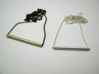 Products: Single Bar Circular Necklace - Stephanie Grace Jewellery