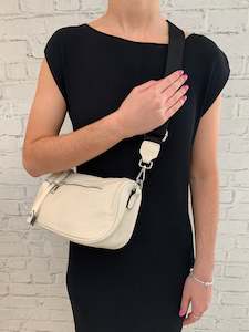 Accessories: MINX DOUBLE TAB CROSS BODY BAG