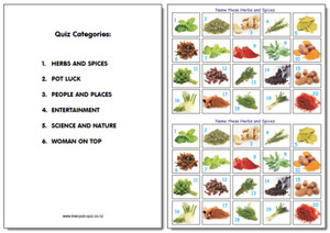Products: Pub Quiz Pack 1604