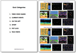 Products: Pub Quiz Pack 1606