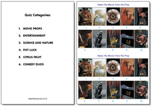 Products: Pub Quiz Pack 1614