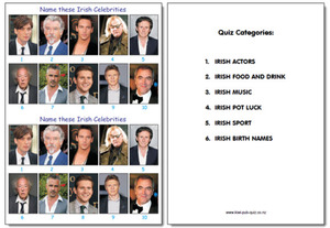 Products: Pub Quiz Pack 1657
