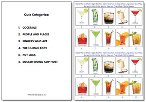 Products: Pub Quiz Pack 1717