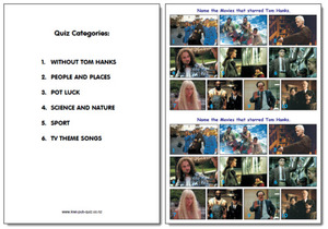 Products: Pub Quiz Pack 1733