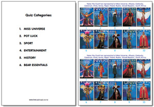 Products: Pub Quiz Pack 1777