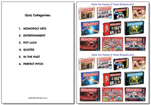 Products: Pub Quiz Pack 1789