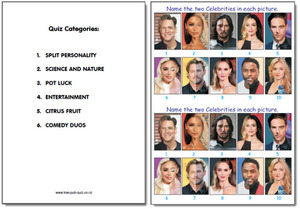 Products: Pub Quiz Pack 1803