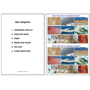 Products: Pub Quiz Pack 1911