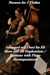 Brass Duets: Navarra - Duet for 2 Violins by Sarasate