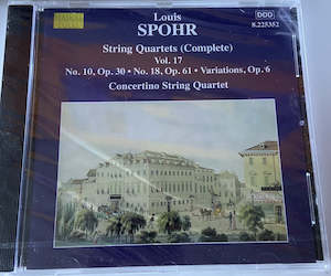Classical Cds: SPOHR, L : String Quartets (Complete), Vol. 17 - Nos. 10 and 18