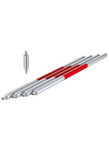 Prism Poles And Accessories: Leica Style GLS115 Mini Reflector Pin Pole Set 12mm