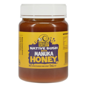 Native Bush Honey with Manuka (MGO130)  4 x 1 KG