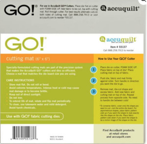Products: GO Cutting Mat 6″ x 6″
