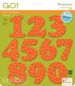 GO Applique Dies: GO Carefree 3″ Numbers