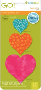 GO Applique Dies: GO Heart 2″, 3″, 4″