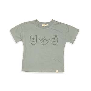 HAND SIGN T-SHIRT - STONE