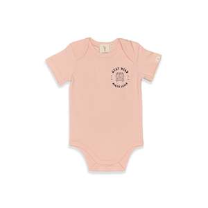 OCEAN CHILD SHORT SLEEVE BODYSUIT - PINK COLOUR