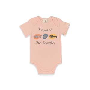 LOCALS SHORT SLEEVE BODYSUIT - PINK COLOUR