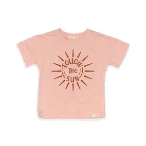 Tee Shirts: FOLLOW THE SUN T-SHIRT - ROSE