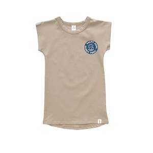 SALTY SOUL AND SANDY TOES - LONG T-SHIRT DRESS - SAND