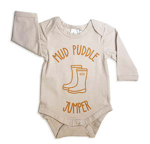Winter 2022: MUD PUDDLE JUMPER LONG SHORT SLEEVE BODY - SAND