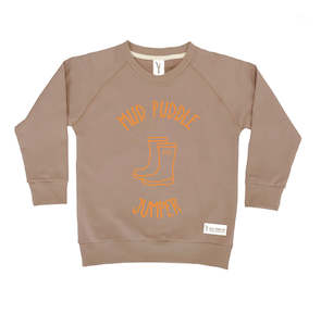Winter 2022: MUD PUDDLE JUMPER CREW JUMPER - CHOCOLATE