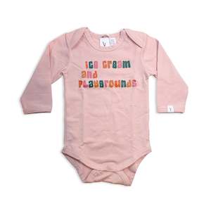 PLAYGROUND LONG SLEEVE BODY - PINK