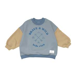 SWEATSHIRTS - BRAVE AND WILD - BLUE