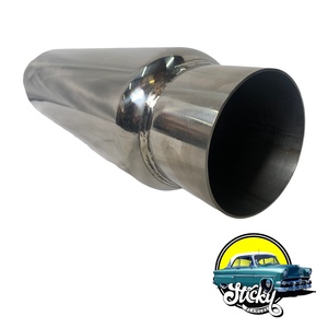Products: 3″ Stainless Steel 12″ Hotdog Muffler Sticky Flanges