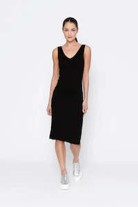 Rayon Slip full length/Black