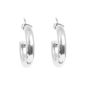 Jewellery: Pure Steel Clean Collection earrings/Silver