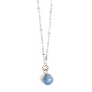 Jewellery: Blue Aventurin Necklace /Silver