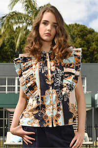 Coop By Trelise Cooper: Notting Frill /Navy Gilt