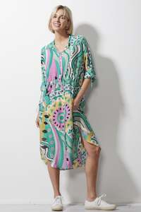 Zacket Plover: Amalfi Shirt Dress /Amalfi Print
