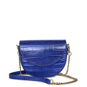 Excluded From Winter Sale: Willa Bag /Cobalt Croc