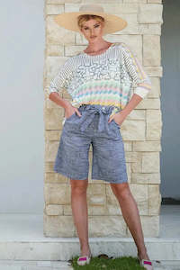 Etici: Italian Bermuda Shorts /Ocean Blue