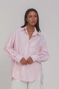 Two Makes One Shirt / White Red Stripe