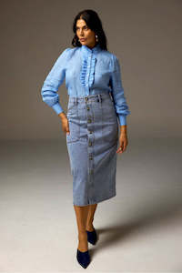 Zoe Kratzman: Typify Skirt / Washed Denim