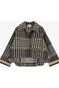 Cappotto Coat / Nero-Beige
