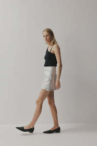 New Season Footwear: Beatrix Flat / Black Snake