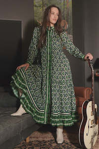 Cooper By Trelise Cooper: Dressing Game Dress / Green geo