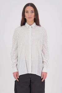 Zola Shirt /White Black Stripe