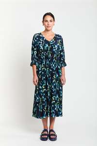 Troubled Water Shift Dress / Multi