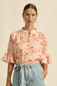 Fluctuate Top / Cherry Tulip