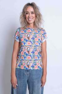 Sheryl May: Blue Bird Fitted Tee