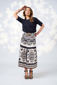 Loobies Story: Zoe Skirt / Ecru Multi