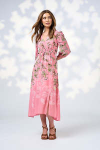 Maeve Midi Dress / Pink Lemonade