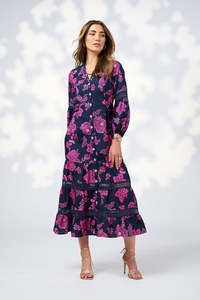 Loobies Story: Indie Midi Dress / Indigo Multi