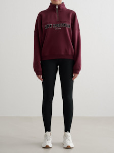 Aimn: Varsity Half Zip Sweat